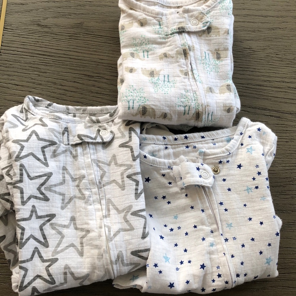 Aden and Analia pyjamas In muslin cotton 0-3months